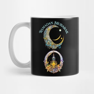 Art Nouveau Ramadan Moon and Lantern Mug